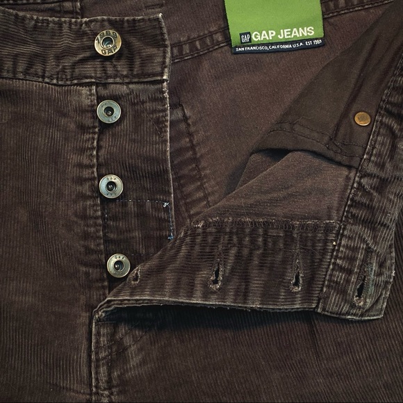 GAP Corduroy Straight Fit 1969 Pants 38x30 Brown - Picture 4 of 6